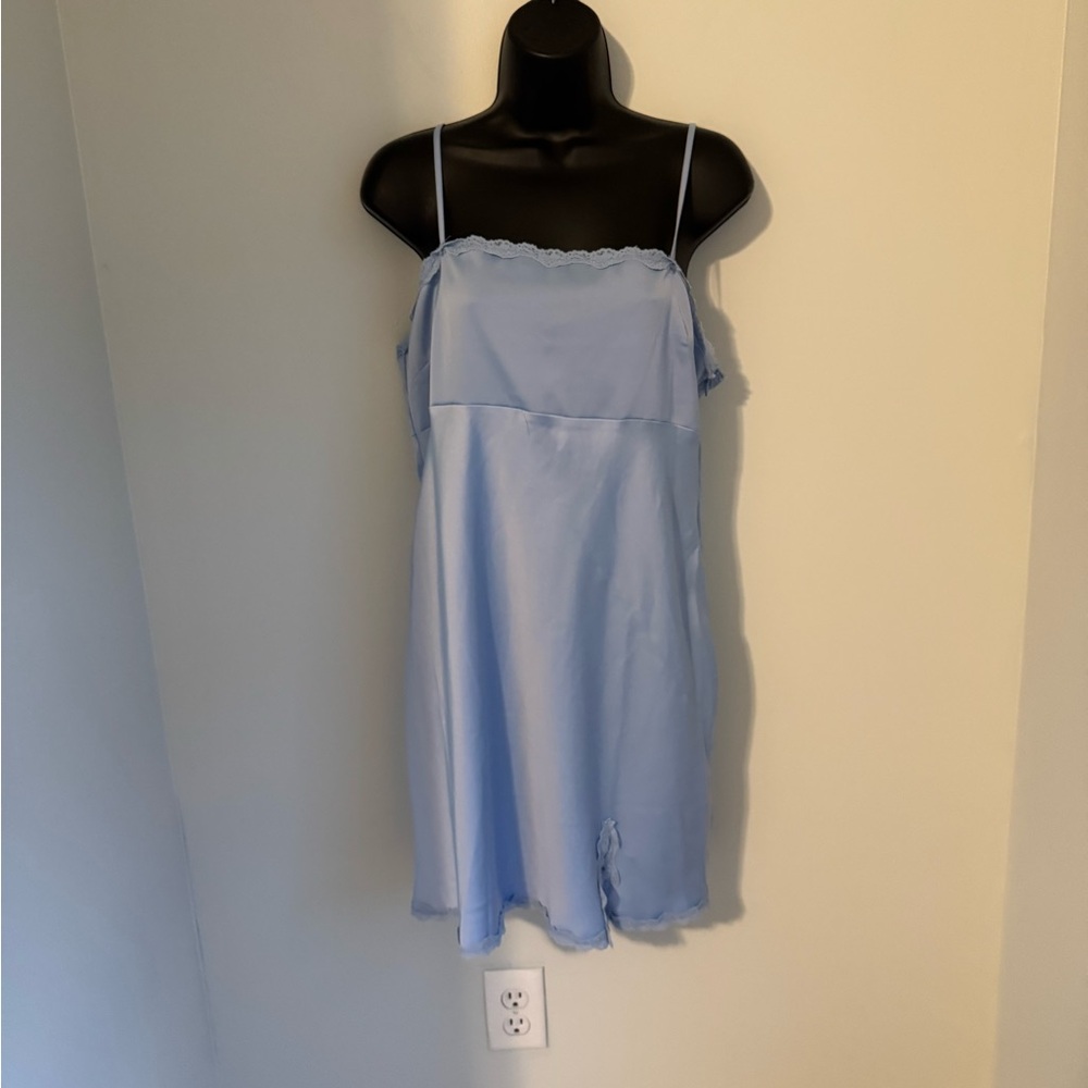 Urban Outfitters Light Blue Spaghetti Strap Dress Size L